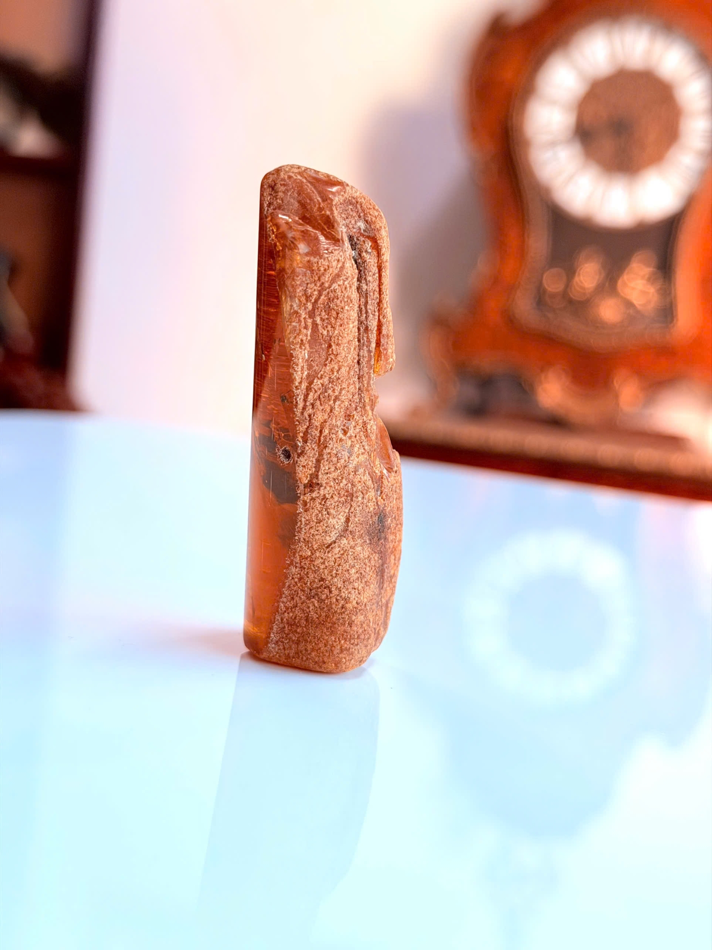 Mặt hổ phách thô MHPT250322-18