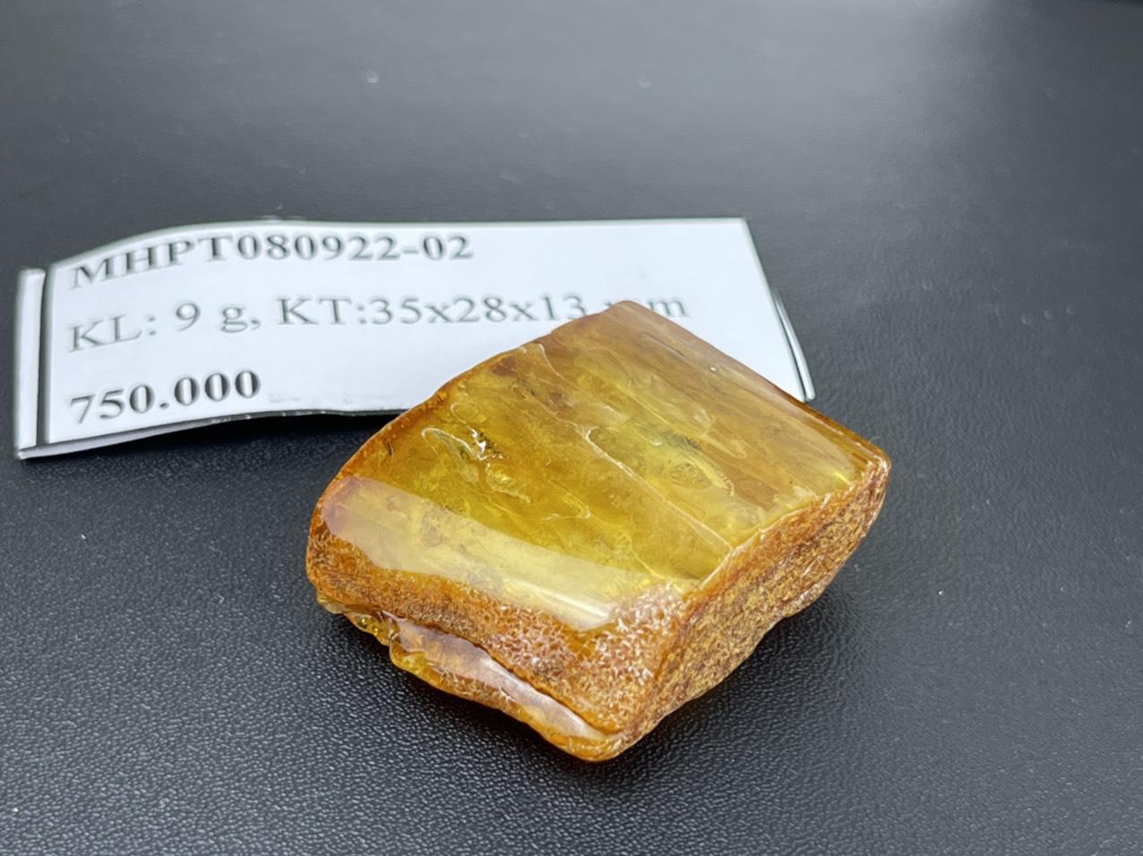 Mặt hổ phách thô MHPT080922-02