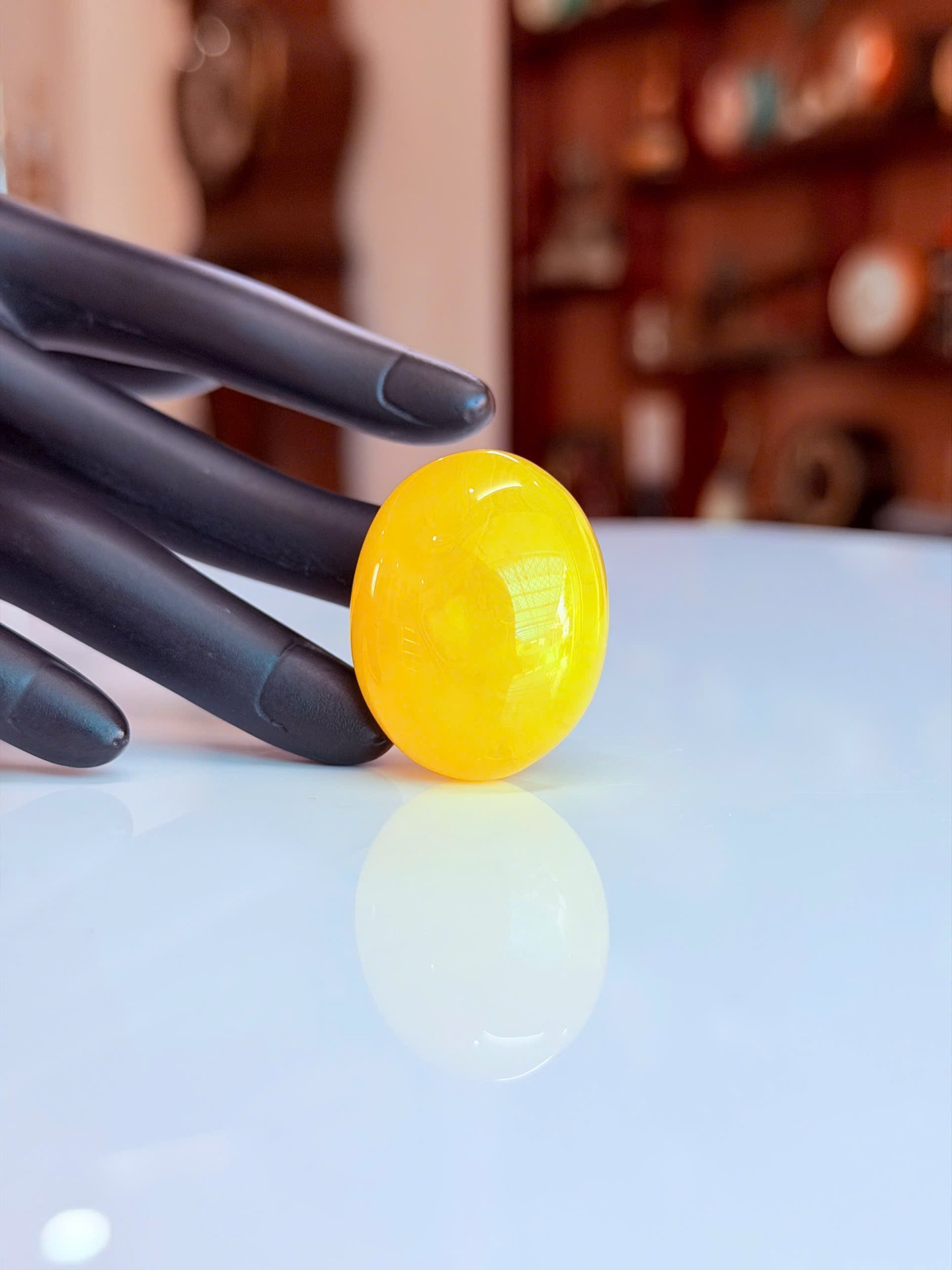 Mặt dây chuyền hổ phách Baltic tự nhiên 131020-18 nguyên khối hình oval 32x26x17mm – Vẻ đẹp sang trọng, độc đáo từ thiên nhiên