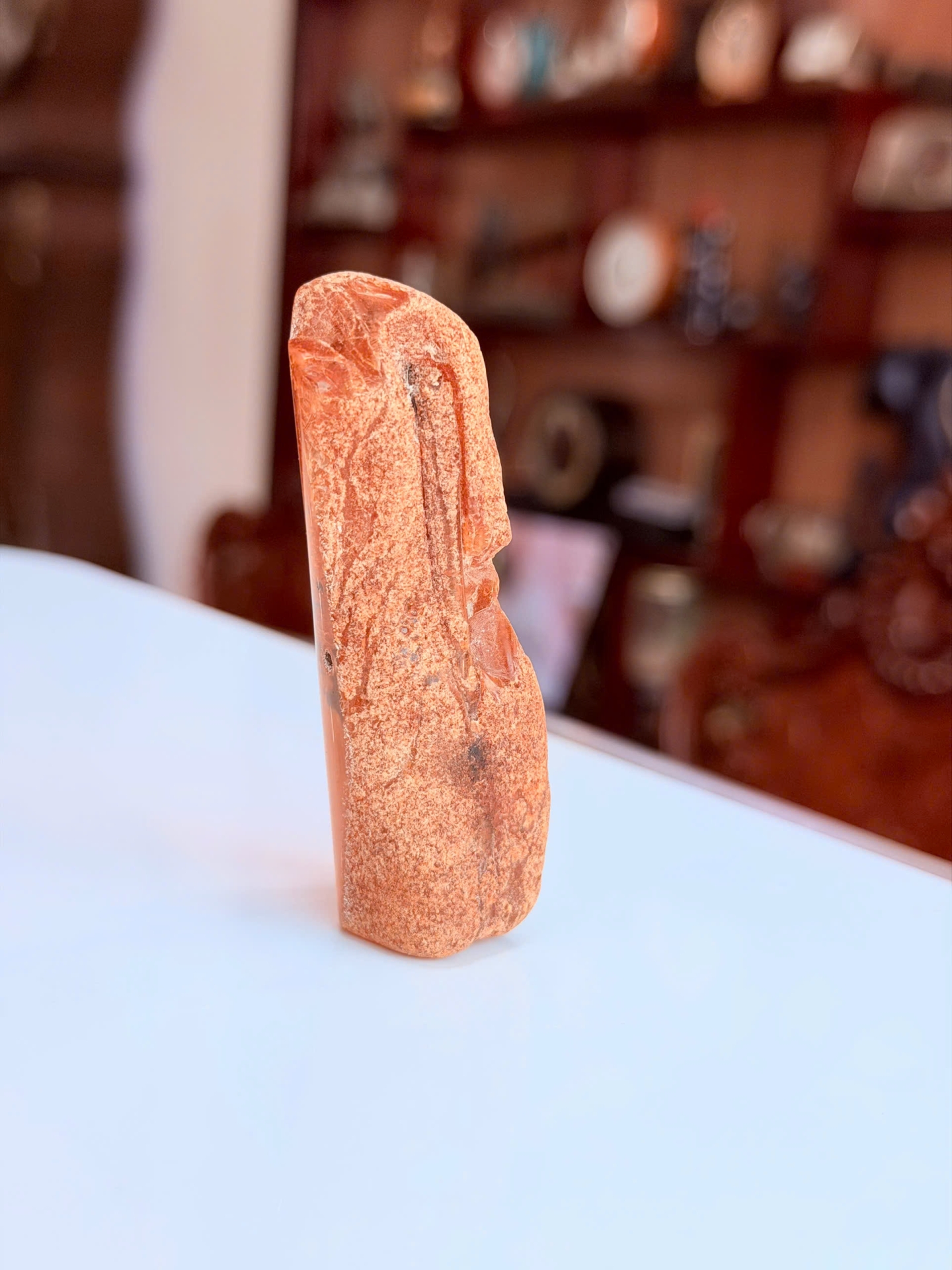 Mặt hổ phách thô MHPT250322-18