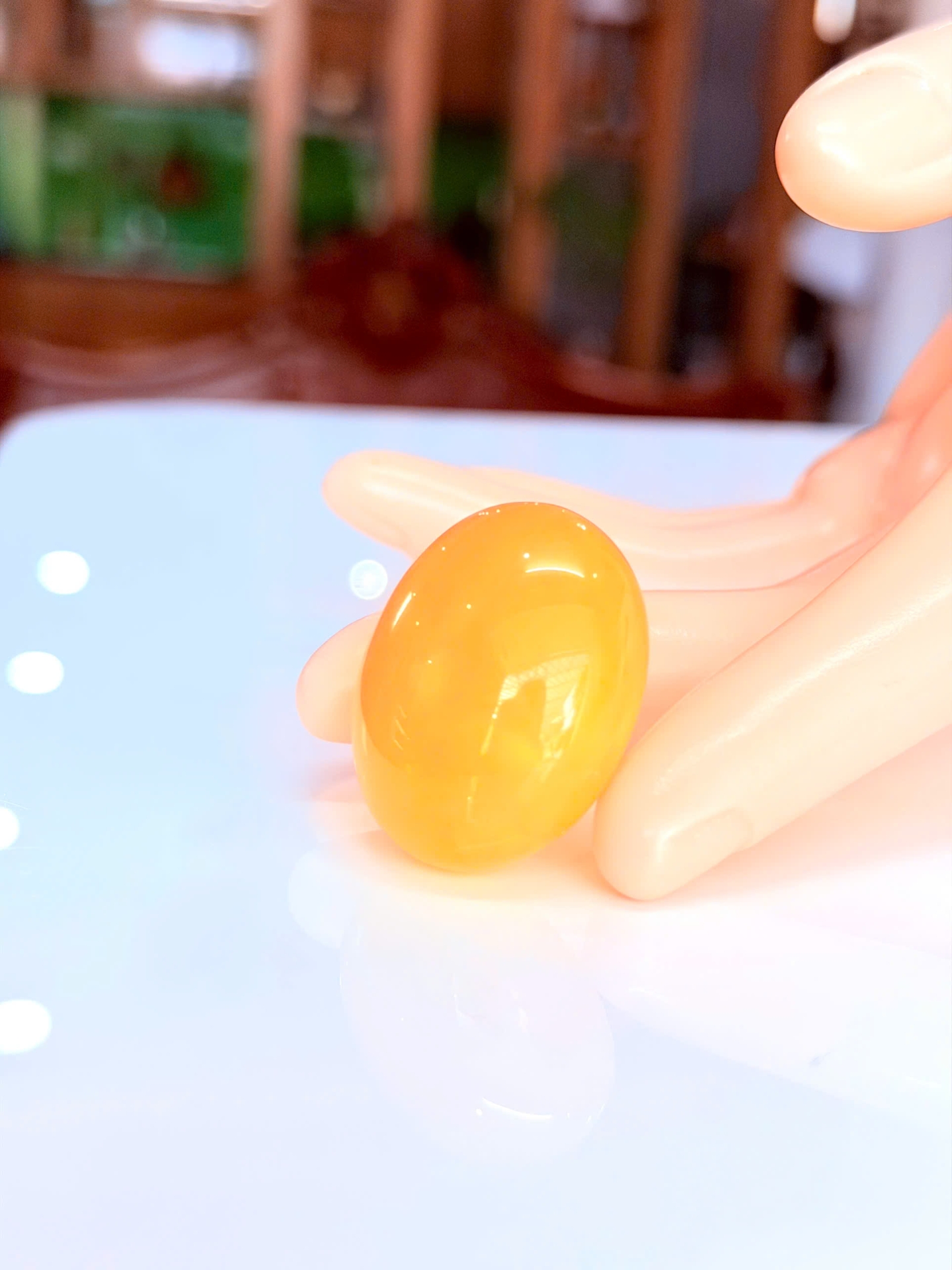 Mặt dây chuyền hổ phách Baltic tự nhiên 131020-18 nguyên khối hình oval 32x26x17mm – Vẻ đẹp sang trọng, độc đáo từ thiên nhiên