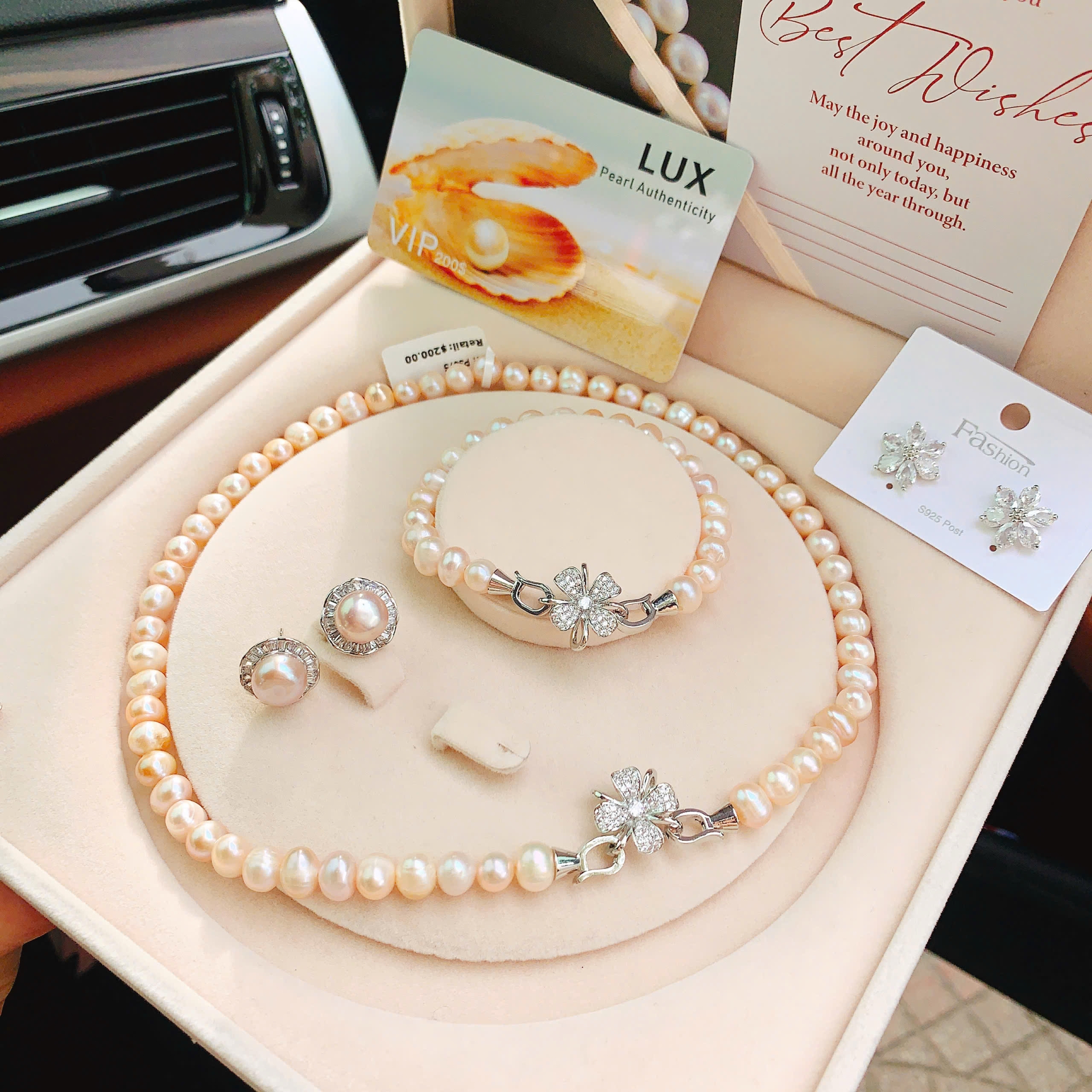 Vòng Ngọc Trai P3075 Ánh Hồng – Sang Trọng, Tinh Tế & Chuẩn Khí Chất Quý Cô