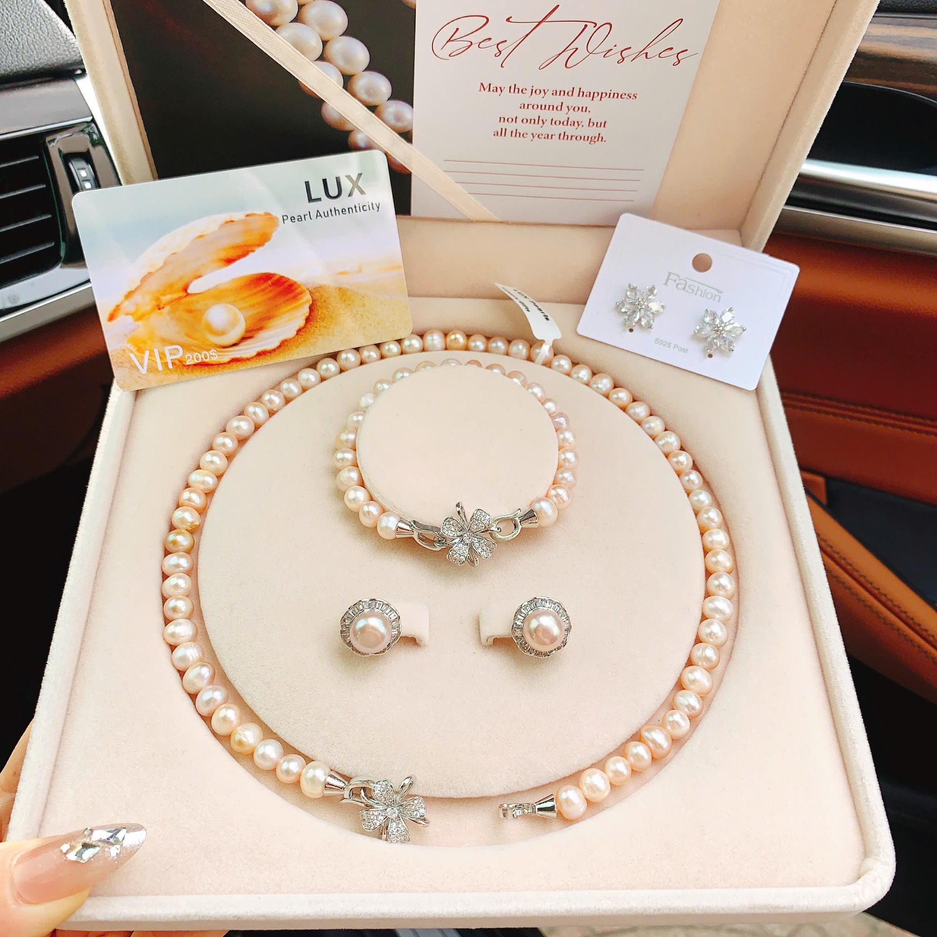 Vòng Ngọc Trai P3075 Ánh Hồng – Sang Trọng, Tinh Tế & Chuẩn Khí Chất Quý Cô