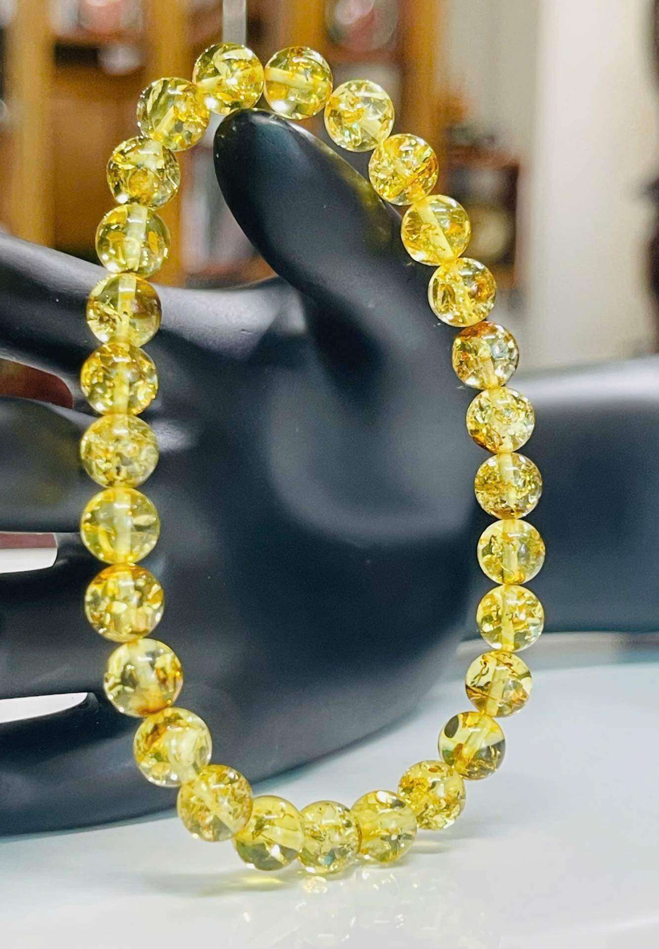 Vòng tay hổ phách Nga Baltic tự nhiên – Nguyên khối trong suốt, nhẹ tay, năng lượng thuần khiết - nhiều size VHP171225_02