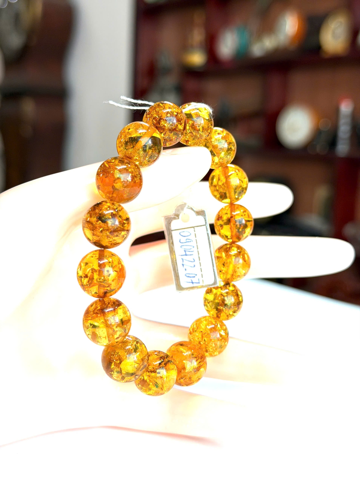 Vòng Hổ Phách Nga Baltic Tự Nhiên Nguyên Khối 100% – Vẻ Đẹp Tinh Khiết và Quý Giá VHP090422-07