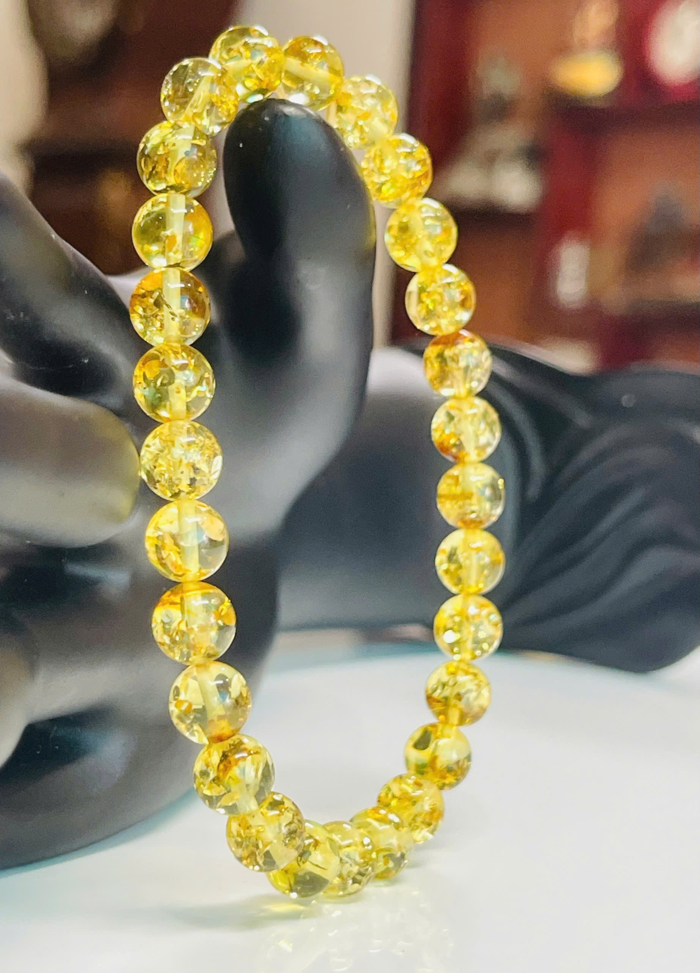 Vòng tay hổ phách Nga Baltic tự nhiên – Nguyên khối trong suốt, nhẹ tay, năng lượng thuần khiết - nhiều size VHP171225_02