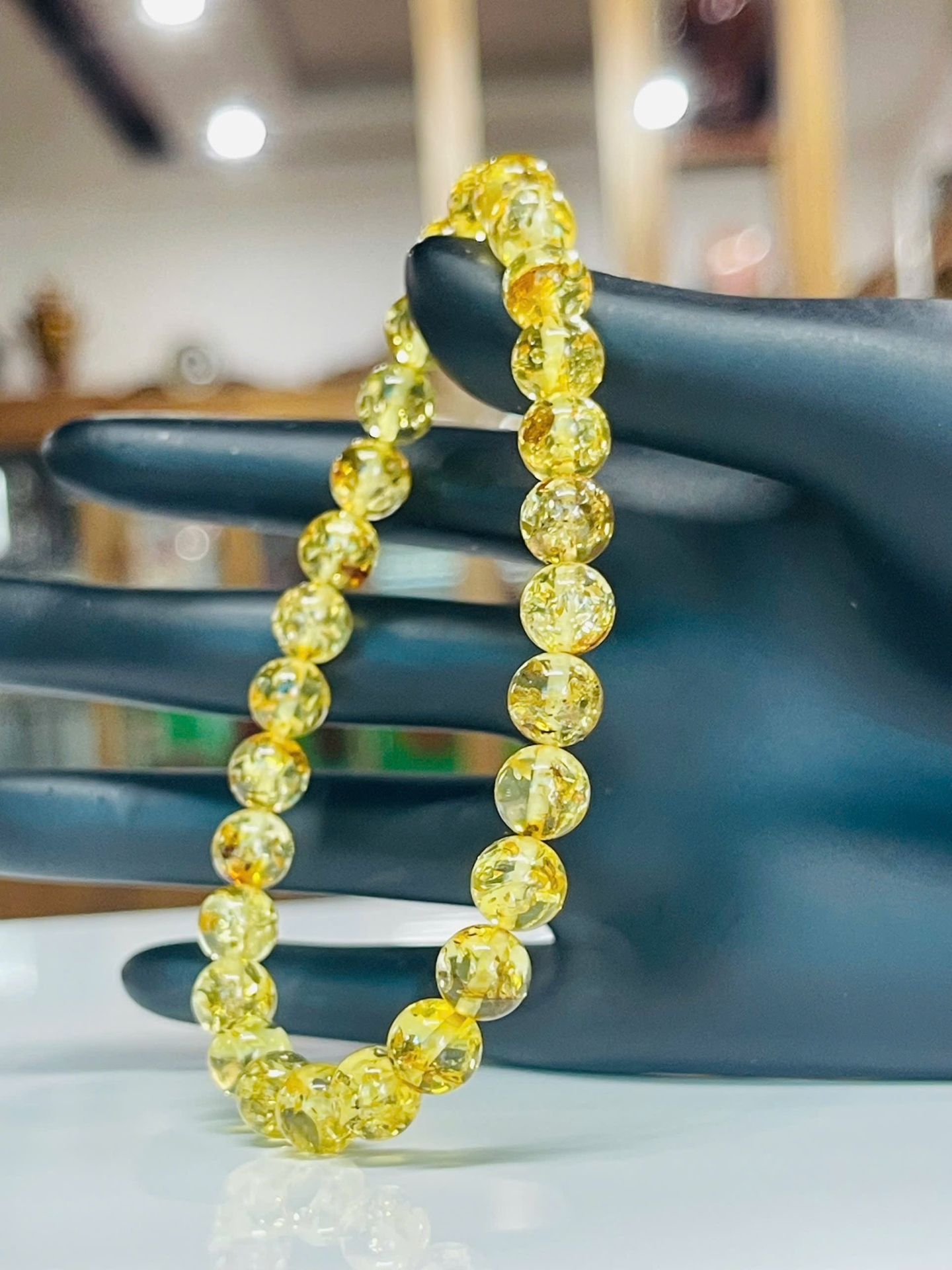 Vòng tay hổ phách Nga Baltic tự nhiên – Nguyên khối trong suốt, nhẹ tay, năng lượng thuần khiết - nhiều size VHP171225_02