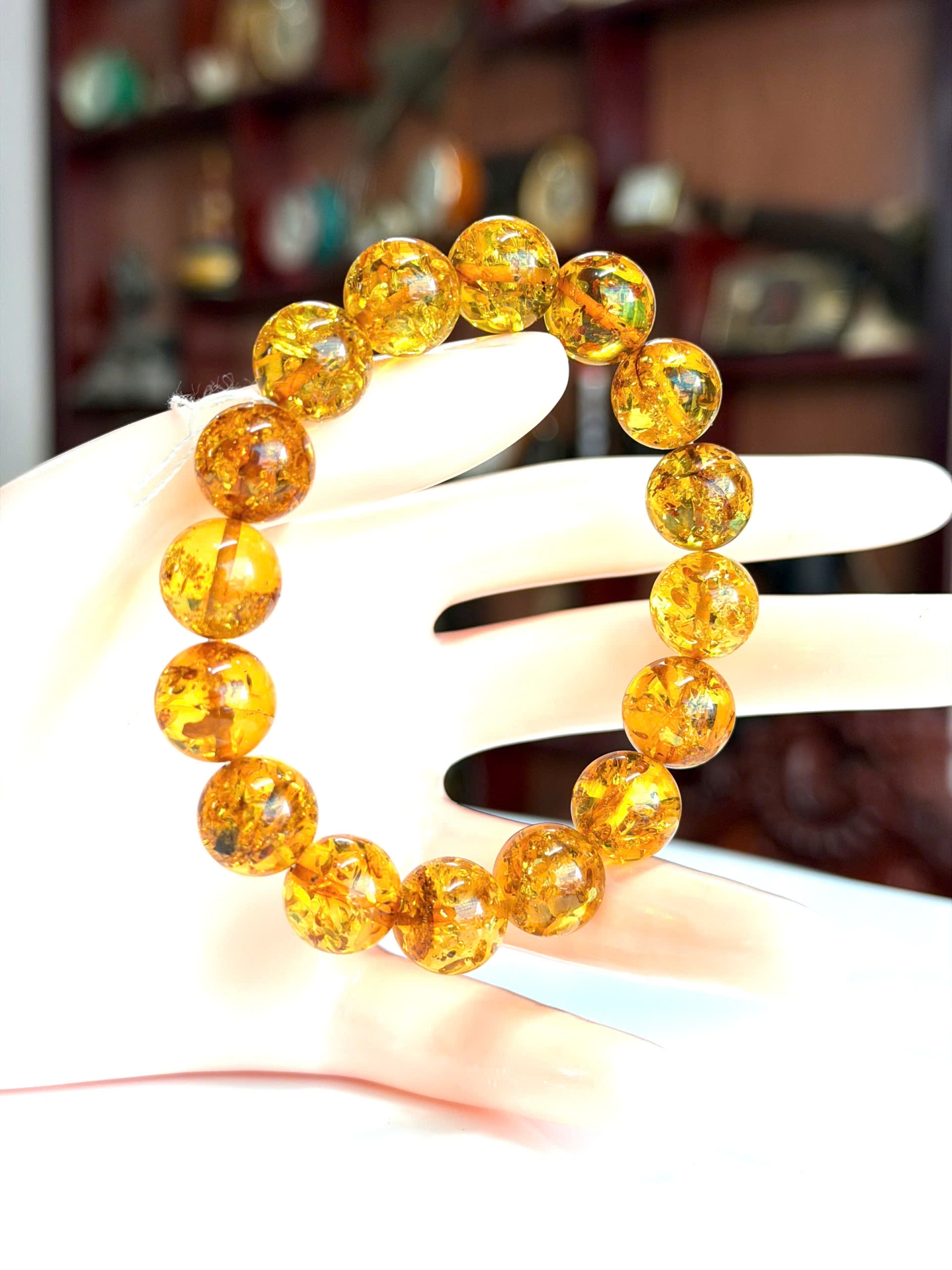 Vòng Hổ Phách Nga Baltic Tự Nhiên Nguyên Khối 100% – Vẻ Đẹp Tinh Khiết và Quý Giá VHP090422-07