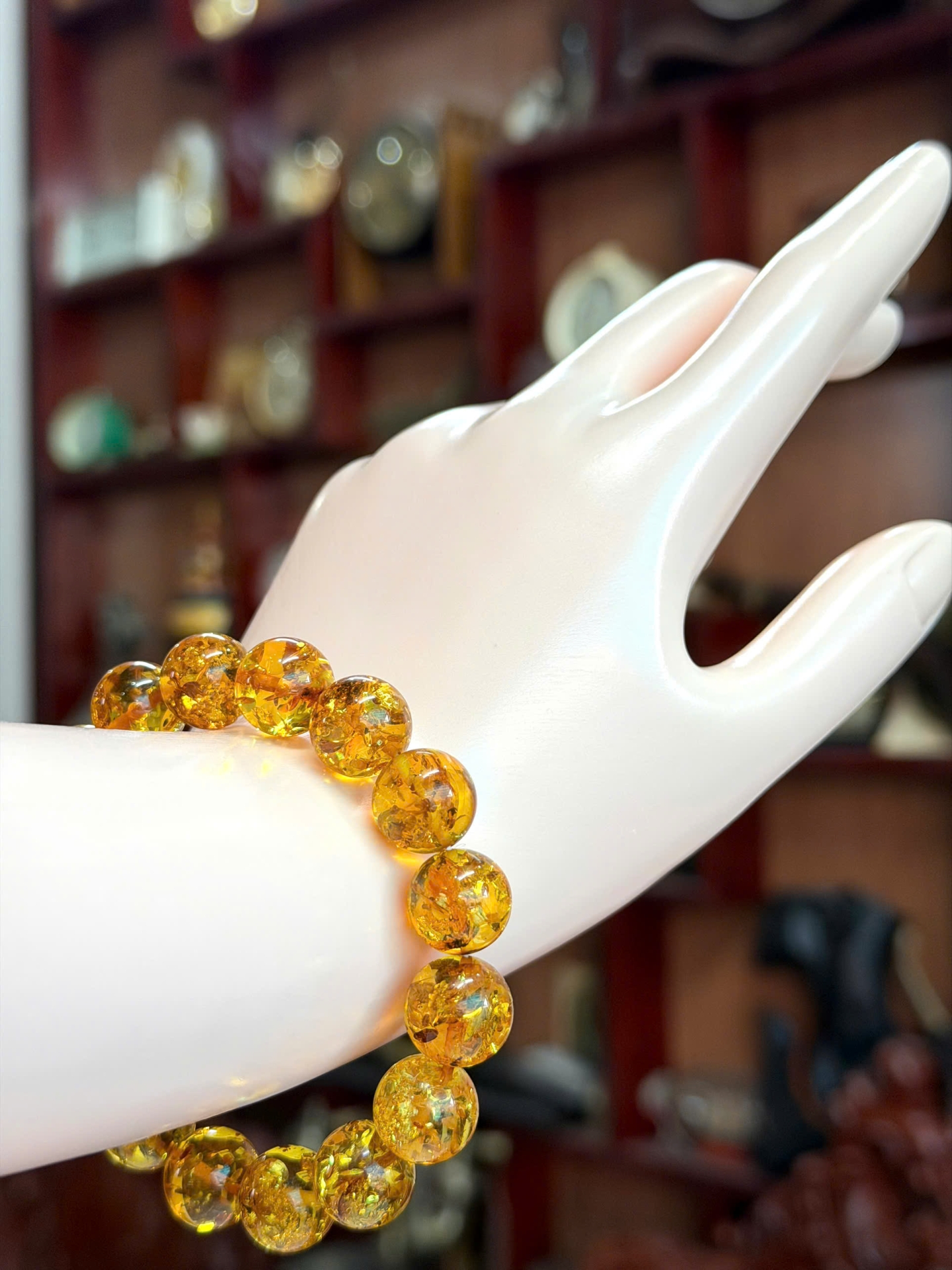 Vòng Hổ Phách Nga Baltic Tự Nhiên Nguyên Khối 100% – Vẻ Đẹp Tinh Khiết và Quý Giá VHP090422-07