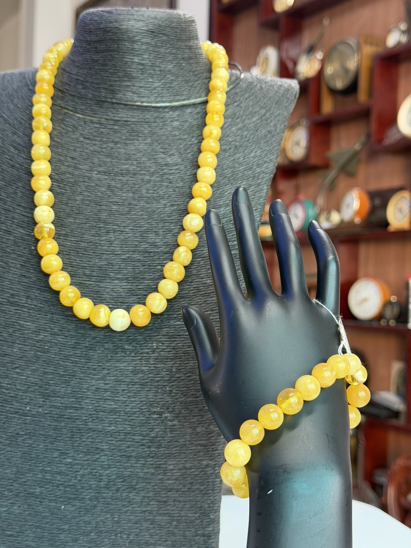 Bộ Trang Sức Hổ Phách Baltic 