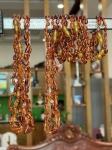 Bộ vòng tay, vòng cổ Hổ Phách cho bé màu mật ong  0613