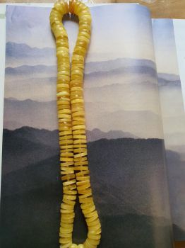 Vòng cổ hổ phách Nga Baltic VCHP100920-23 14 ly 54 cm 52 g