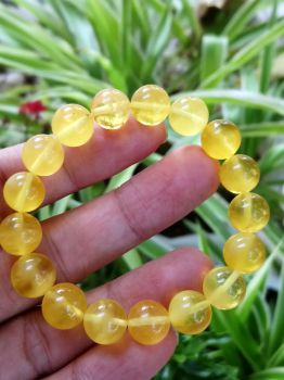 Vòng hổ phách Nga Baltic VHP24920-08 10,3ly 16cm 10,7g