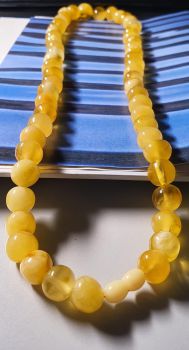 Vòng cổ hổ phách Nga Baltic VCHP241220-29 17,4ly 73cm 78,9g