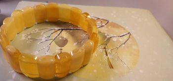 Vòng hổ phách Nga Baltic VHP291220-07 16x5 13,4g size 16,5