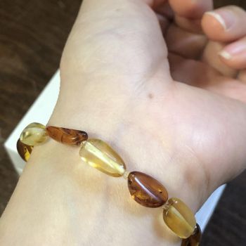 Vòng Hổ phách cho bé - Vòng tay 03