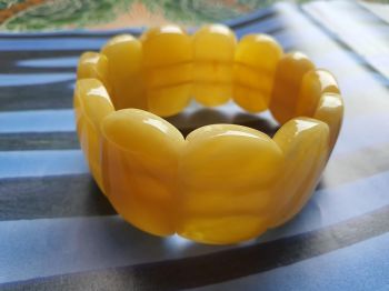 Vòng hổ phách Nga Baltic VHP220321-13 33x7 40g size 16,5