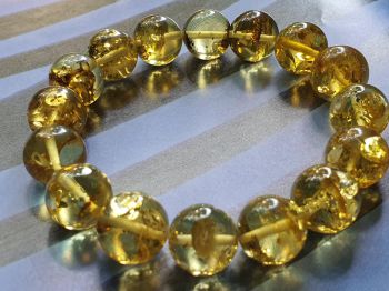 Vòng hổ phách Nga Baltic VHP230321-12 12ly 15,9g size 16,5