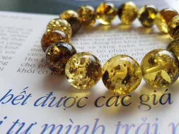 Vòng hổ phách Nga Baltic VHPMS127-04 12,5ly 16,3g size 16