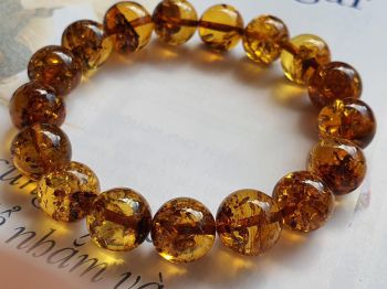 Vòng hổ phách Nga Baltic VHPMS127-12 10,5ly 11,2g size 16