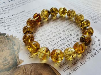 Vòng hổ phách Nga Baltic VHPMS129-05 11ly 12,9g size 16,4