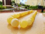 Vòng Hổ phách đeo cổ vàng bơ tự nhiên 100%