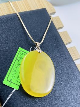 Mặt hổ phách MHP251121-07 5,4g 39x30x5 mm