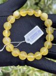 Vòng hổ phách Nga vàng bơ VHP030122-04 10g 10 ly size 15,4 cm