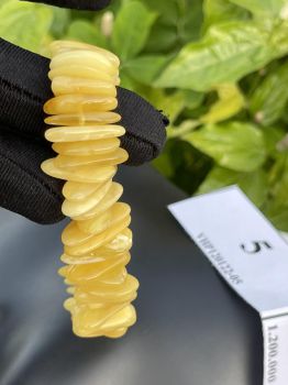 Vòng Hổ Phách mix hạt thuôn dài kiểu lạ, đẹp VHP120122-05