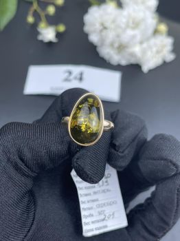 Nhẫn đá Hổ Phách NHP120122-24