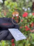 Nhẫn Hổ Phách vàng cam bọc bạc 925 mạ vàng NHP250322-12