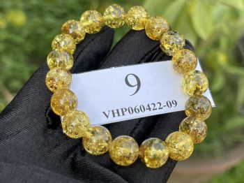 Vòng tay Hổ Phách tự nhiên – Bùa hộ mệnh bảo vệ bạn trước năng lượng xấu VHP060422-09