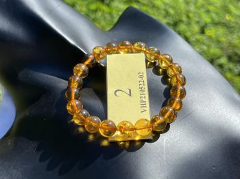 Vòng tay Hổ Phách Nga Baltic Tự Nhiên Nguyên Khối – Trang Sức Triệu Năm Mang Đến Bình An Và May Mắn VHP210522-02