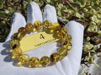 Vòng Tay Hổ Phách Tự Nhiên Nguyên Khối – Trang Sức Phong Thủy Sang Trọng, Mang Lại Bình An Và May Mắn VHP210522-04