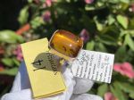 Nhẫn hổ phách nam, nữ bọc bạc 925 mạ vàng NHP210522-14