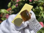 Nhẫn hổ phách nam, nữ bọc bạc 925 mạ vàng NHP210522-14