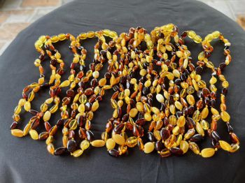 Vòng Hổ phách cho bé - Vòng cổ 05