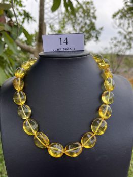 Vòng cổ hổ phách Baltic tự nhiên VCHP120622-14