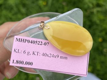 Mặt Hổ Phách Baltic Tự Nhiên MHP040522-07 – Vẻ Đẹp Tinh Khiết & Sang Trọng