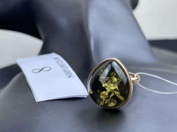 Nhẫn hổ phách Nga NHP130722-08