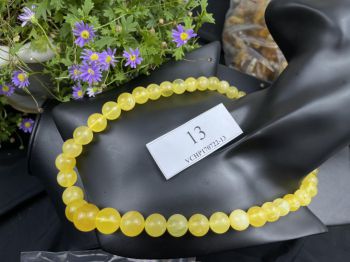 Dây chuyền hổ phách màu vàng cực xinh VCHP170722-13