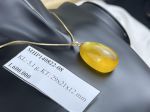 Mặt dây chuyền hổ phách móc mạ vàng MHP140822-08