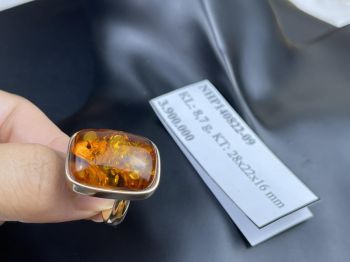 Nhẫn hổ phách Nga Baltic NHP140822-09