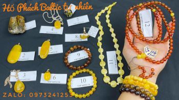 Vòng Hổ Phách 108 hạt và nhiều mẫu Hổ Phách Baltic Tự nhiên khác 16/09/22