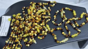 Vòng tay Hổ Phách nhiều màu, hạt tròn cho bé - Vòng tay 08