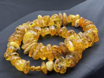 Vòng cổ Hổ phách thô VCHP081222-10