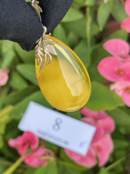 Mặt dây chuyền Hổ phách MHP151222-08