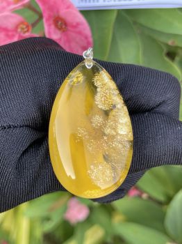 Mặt dây chuyền Hổ phách MHP151222-09