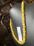 Vòng cổ hổ phách vàng bơ mix vàng sữa VCHP301222-12
