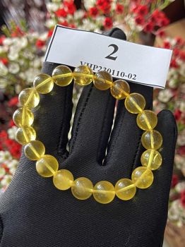 Vòng hổ phách Baltic Nga nguyên khối tự nhiên chuẩn phong thủy mang lại tài lộc VHP230110-02